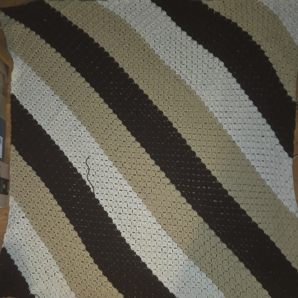 Striped Crochet Blanket
